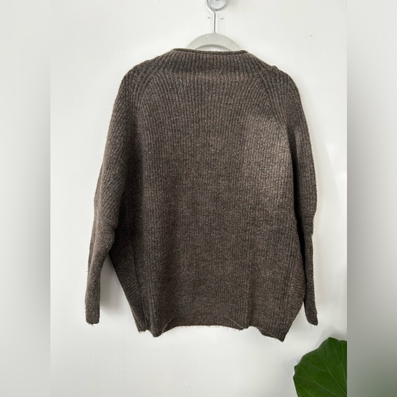 For The Republic brown knitted mock neck sweater. Size small. - Picture 3 of 7